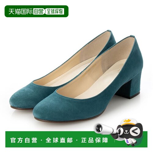 日本直邮RANDA 真皮圆头浅口单鞋 女鞋一脚蹬 黑色RA041BW12692