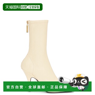 1h可退 香港直邮KHAITE 女士 Eva 中筒靴 F1097836 beige米色 舒