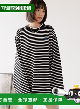 1h可退 日本直邮PAGEBOYLIM 男女同款 简约宽松长袖T恤 半罗纹设