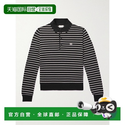 1h可退 香港直邮Celine 思琳 男士 羊毛条纹Polo衫 2ADC7276W