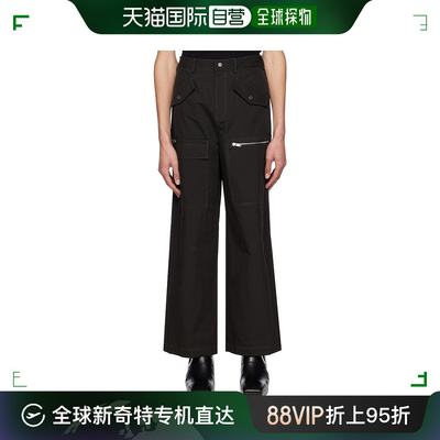 香港直邮潮奢 Dion Lee 男士 黑色 Slouchy Pocket 工装裤 C2113R