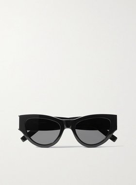 潮奢 Saint Laurent 圣罗兰 女士 板材猫眼太阳镜 SLM94001