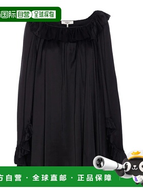 香港直邮CHLOÉ 女士衬衫 CH25ARO12132001 AW2025 黑色 Chloe Shi