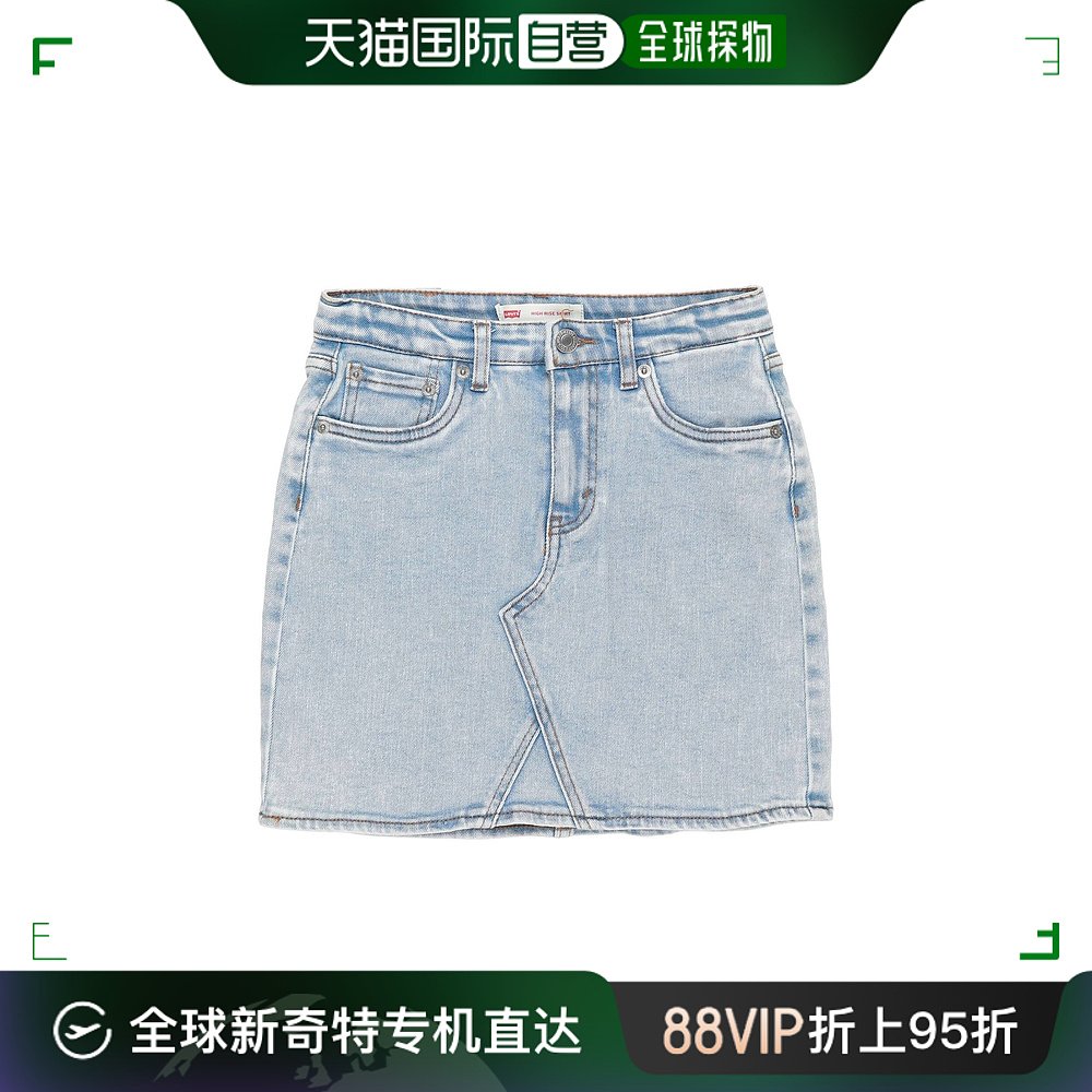 香港直邮潮奢 Levi'S 李维斯 女童 牛仔半身裙童装 女装/女士精品 半身裙 原图主图