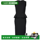 自营欧洲直邮MAXMARA麦丝玛拉 Cosmos女士黑色聚酰胺圆领无袖 中长