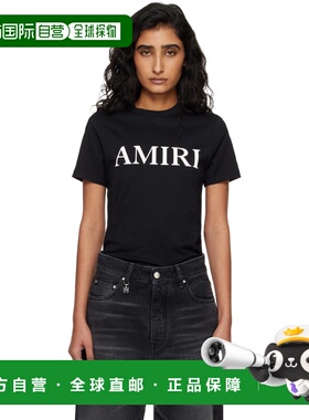 香港直邮AMIRI 女士 黑色 Core Logo T恤 AWJYTE1035