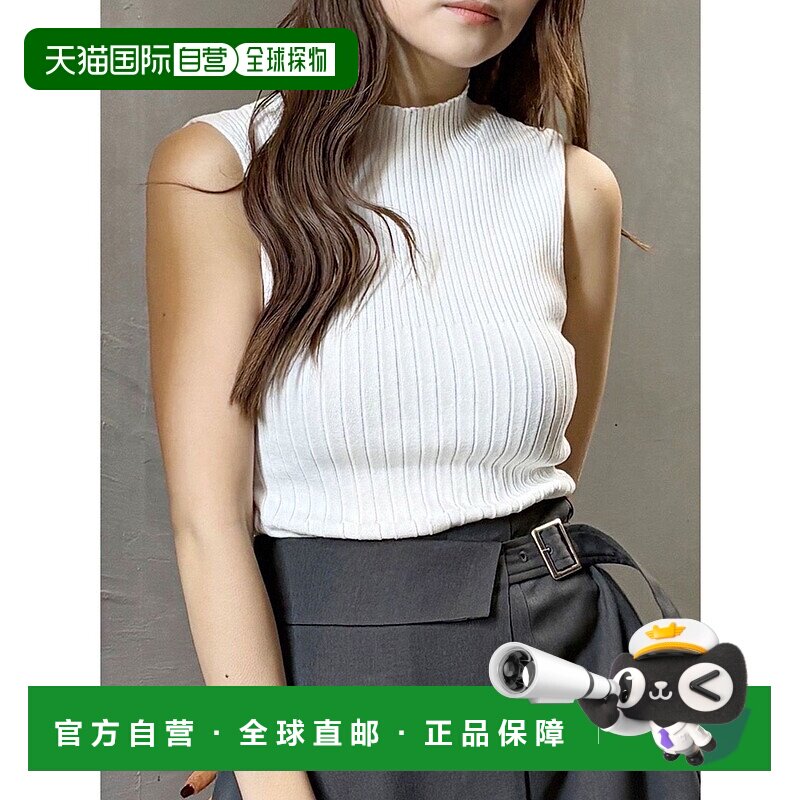 1h可退 日本直邮MURUA 女士高领无袖针织上衣 012522605301