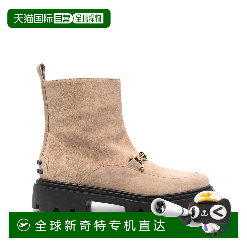 1h可退 香港直邮潮奢 TOD'S 托德斯 女士 圆头短筒靴 XXW08J0IS50