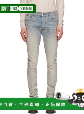 1h可退 香港直邮AMIRI 男士 蓝色 Stack 牛仔裤 PXMD002 舒适时尚