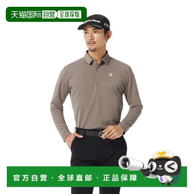 日本直邮TAYLORMADE 男士托纳尔提花长袖高尔夫球衫 [M20200-UN97