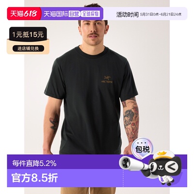 Arc'teryx始祖鸟 KRAGG SL棉质鸟标短袖衬衫 男装运动户外