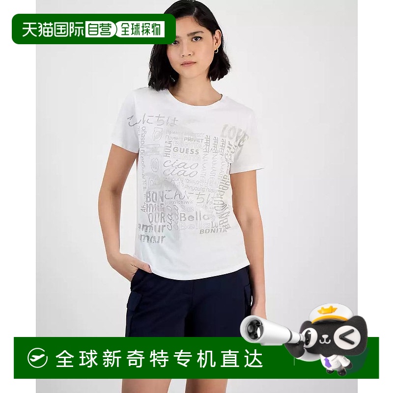 1小时内可退 【美国直邮】guess 女士 上装T恤短袖