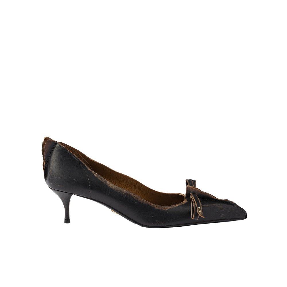 PRADA 女士高跟鞋 1I208OV69FA055F0Y71 AW2025 黑色