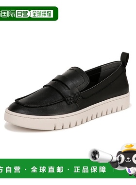 自营 Vionic女式上城便鞋-黑色皮革-黑色 美国奥莱直发乐福鞋