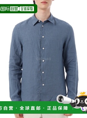 韩国直邮J.LINDEBERG 修身长袖亚麻混色衬衫 (FMST12828-O539) 长