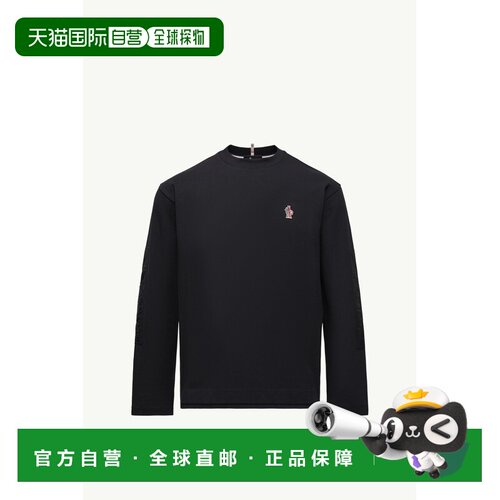 欧洲直邮MONCLER(盟可睐) T-shirt à manches longues en coton