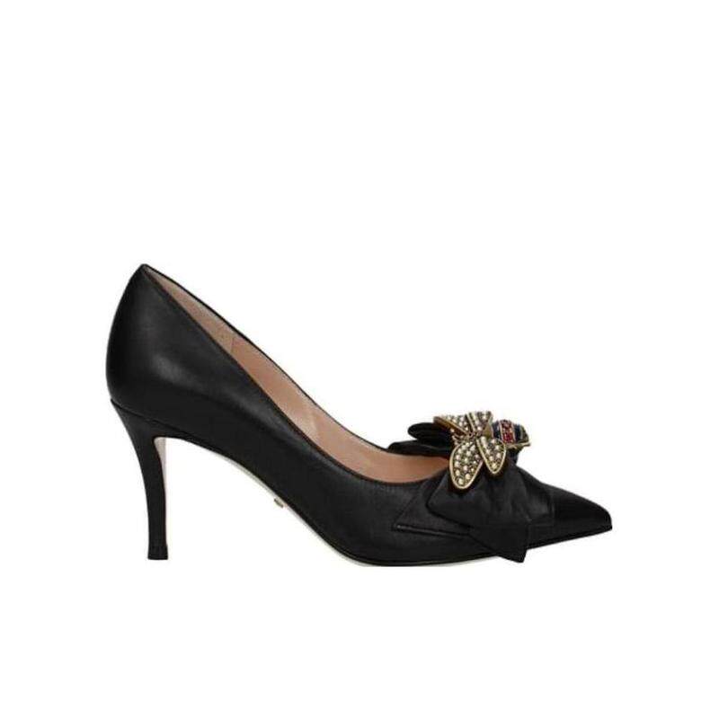 GUCCI 女士高跟鞋 496641BKO001000 AW2018 黑色