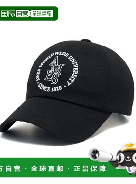 韩国直邮Ames Worldwide 女士帽子AMES ROUND LOGO CAP_BK(22SPCP0