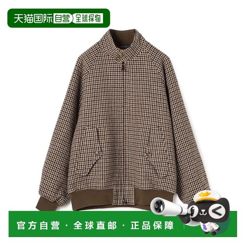 1h可退 日本直邮BARACUTA 男装 G9 英伦羊毛呢夹克 宽松半拉链设