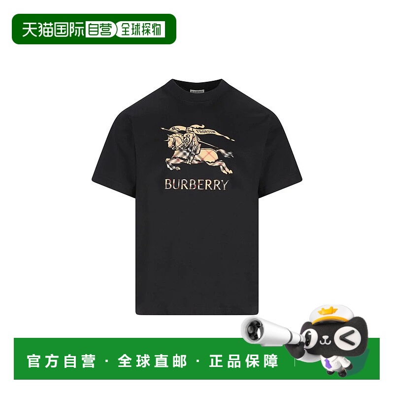 1h可退 香港直邮BURBERRY 男士T恤 8119013A1189P26 SS2026 黑色