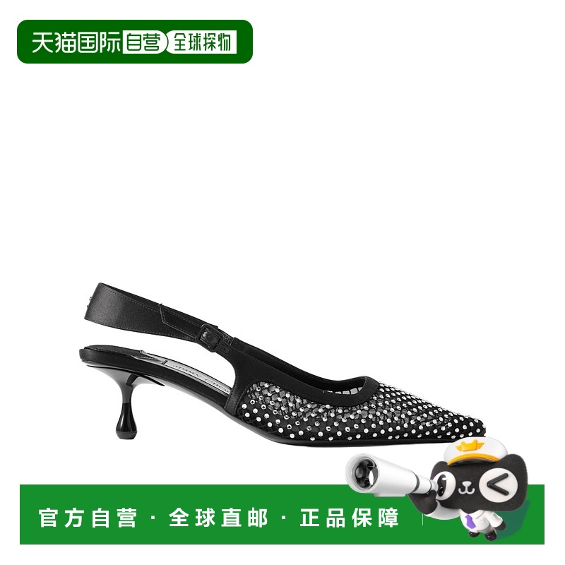 1h可退 香港直邮JIMMY CHOO 女士凉鞋 AMEL50QHSBLACKCRYSTAL AW2