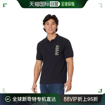 香港直邮潮奢 Lacoste 法国鳄鱼 男士 Timeline 短袖堆叠鳄鱼纹Po