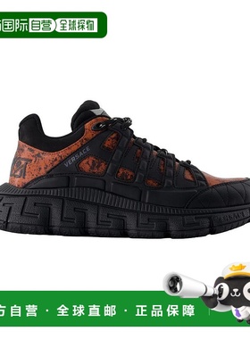 香港直邮VERSACE 男士运动鞋 DSU80941A15778 AW2025 黑色 Versac