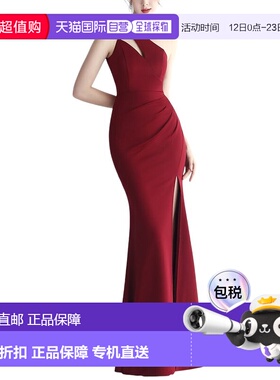 自营KALINNU Maxi Dress - wine red 美国奥莱直发连衣裙长裙