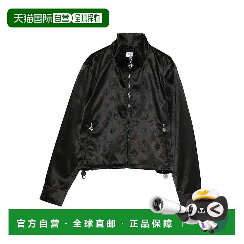 1h可退 香港直邮Casablanca 女士 黑色夹克 AW25JK43201BLACK