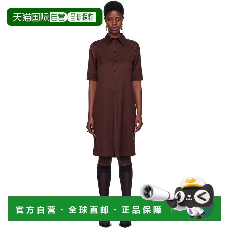1小时内可退 香港直邮潮奢 Jil Sander 吉尔 桑达 女士 棕色 Stra