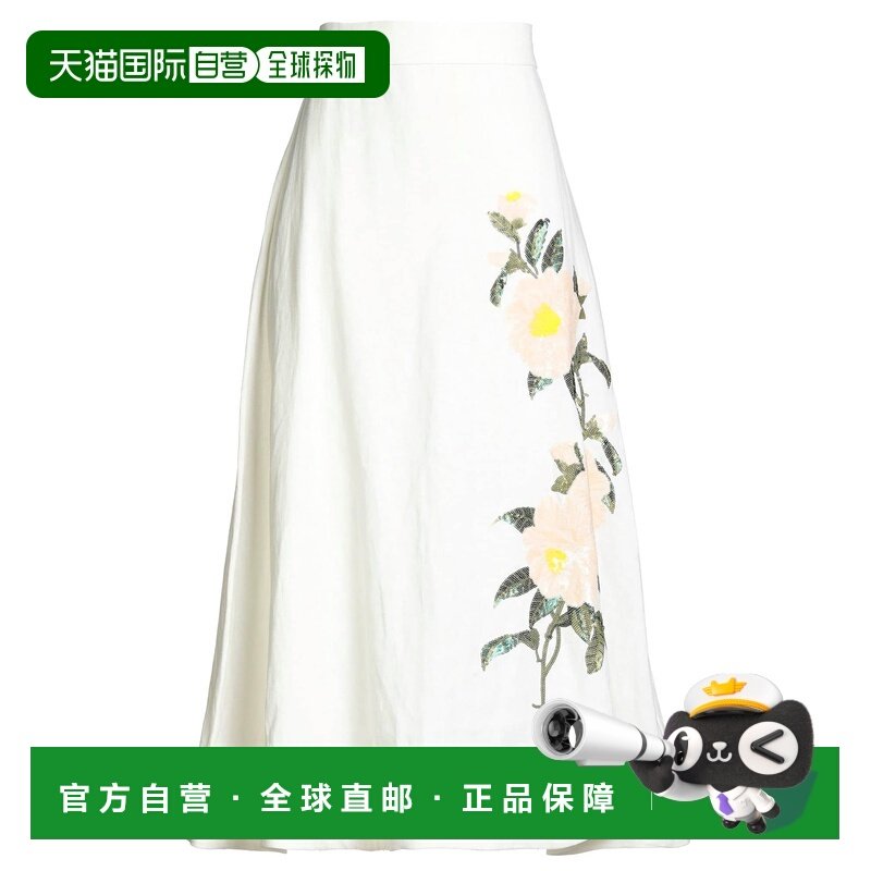 香港直邮潮奢 ZIMMERMANN 女士 中长半身裙 white白色 舒适时尚,女装/女士精品,半身裙,淘宝优惠券,粉丝福利购,淘宝优惠卷