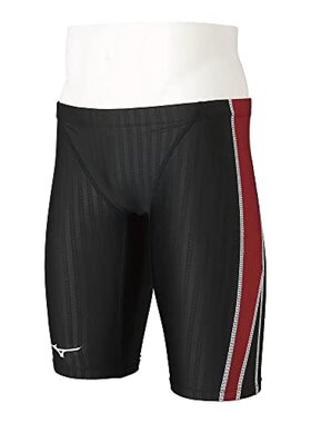 日本直邮Mizuno美津浓 男士泳裤FINA认证 L 黑/红色 N2MB1024