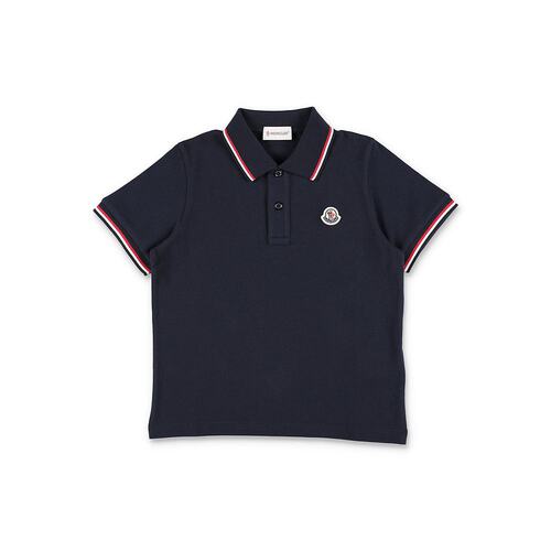 MONCLER 男童衬衫 8A0000389ALK778 AW2025 深蓝色 POLO