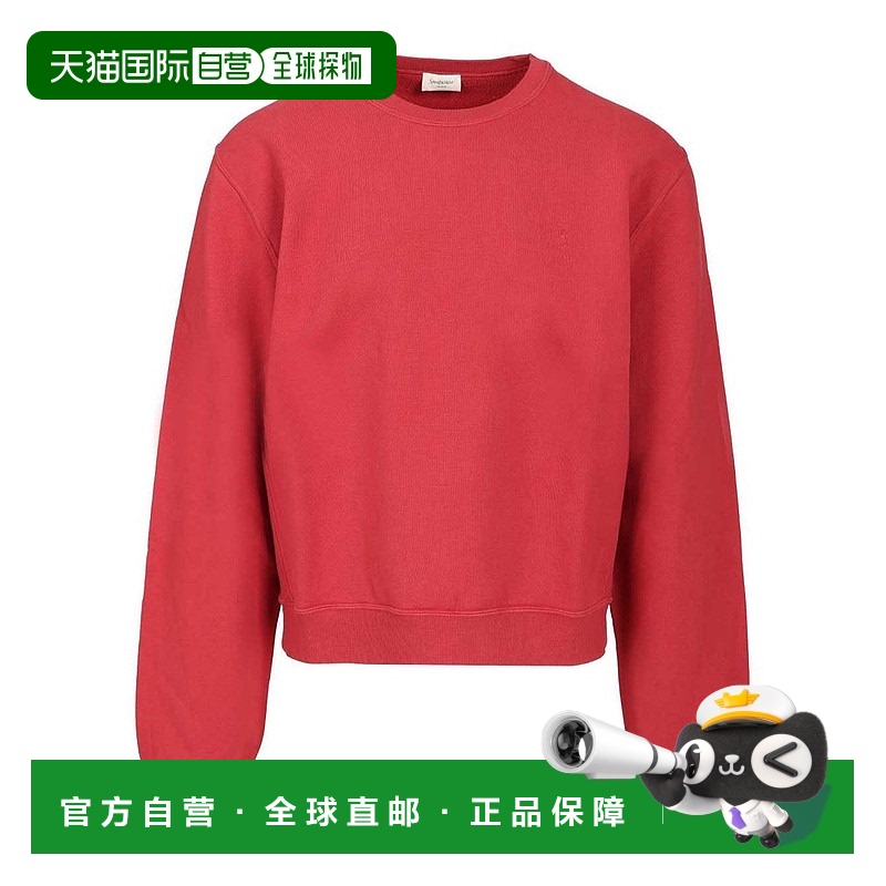 香港直邮潮奢 Saint Laurent 圣罗兰 男士 圓領長袖運動衫 842430