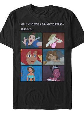 Fifth Sun|男士迪士尼公主 Not Dramatic Meme 短袖 T 恤