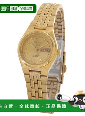 日本直邮Seiko 5 手表海外型号自动（手动上弦）金色SYMK36K1女士
