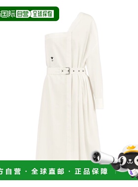 香港直邮Dior 不对称中长衬衫连衣裙 421D11A3124迪奥