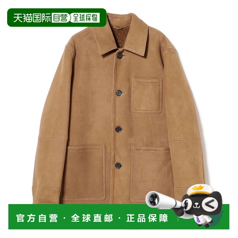 1h可退 日本直邮ARMA 男装 羊革仿皮 半定制宽松廓形拉链夹克 211