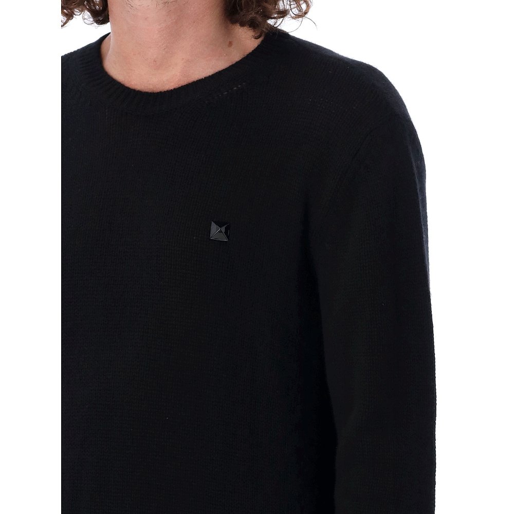 VALENTINO 男士针织毛衣 1V0KC23J8Y70NO AW2022 黑色