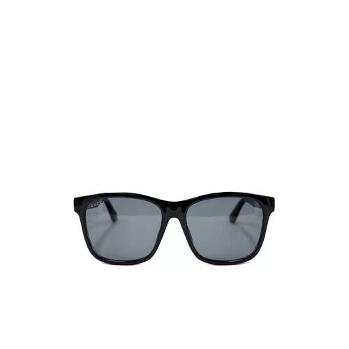 GUCCI 男士太阳镜 GG0746SA001 AW2024 黑色 复古Logo太阳镜