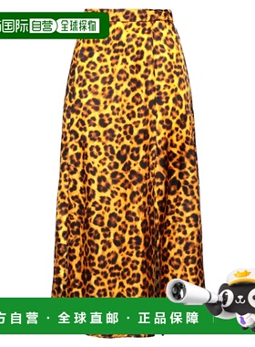 香港直邮Sandro 女士 中长半身裙 orange橙色 舒适时尚