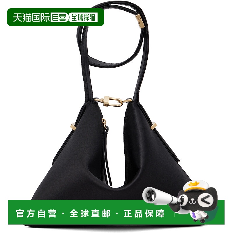 香港直邮潮奢 TOTÊME 女士 黑色 Bevel Satin Wristlet 手提包 25