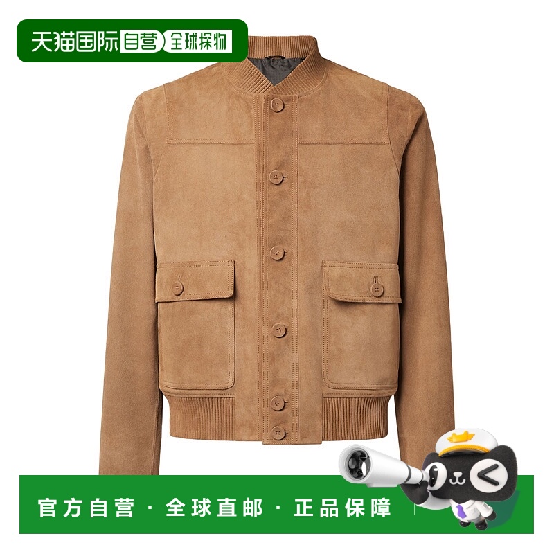 香港直邮Fendi 长袖飞行员夹克 FPJ137AUYK羊皮