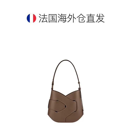 Женская сумка через плечо из телячьей кожи каштанового цвета, европейская прямая рассылка POLENE Nodde Hobo, сумка через плечо