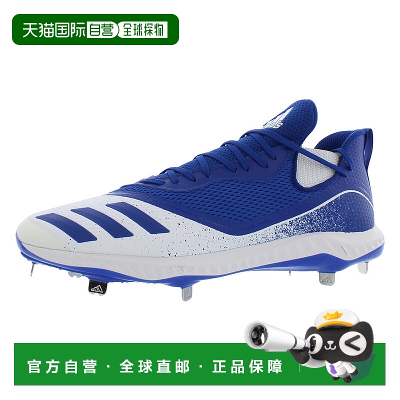 美国直邮Adidas阿迪达斯男士运动鞋钉鞋球鞋平底低帮系带蓝色