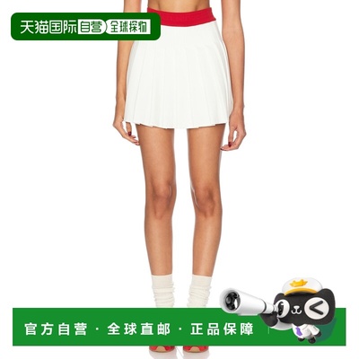 1h可退 香港直邮Casablanca 女士 褶裥迷你半身裙 WF24SK12101