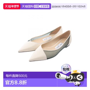 日本直邮中古Jimmy Choo吉米周女S级99新Flat shoes平底鞋牛皮鞋