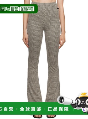 香港直邮潮奢 Balmain 巴尔曼 女士 米色 Monogrammed 长裤 BF1OB