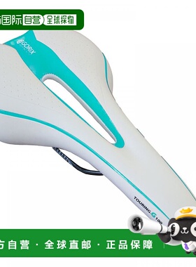 【日本直邮】GORIX 低反弹自行车鞍座 加厚软垫 白色×比安奇绿 G