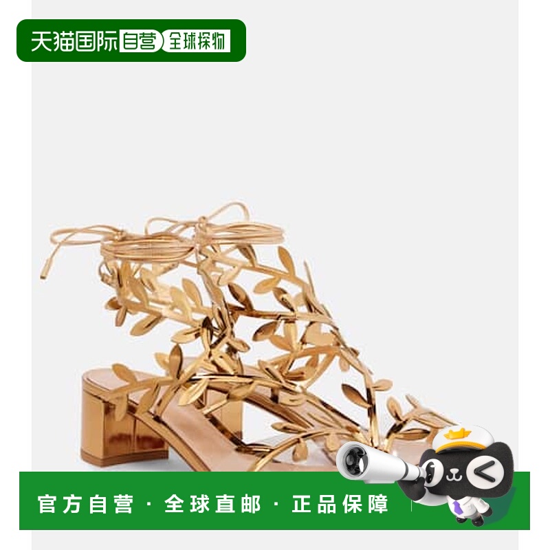 香港直邮Gianvito Rossi 吉安维托 罗西 女士 Flavia 镜面皮质凉